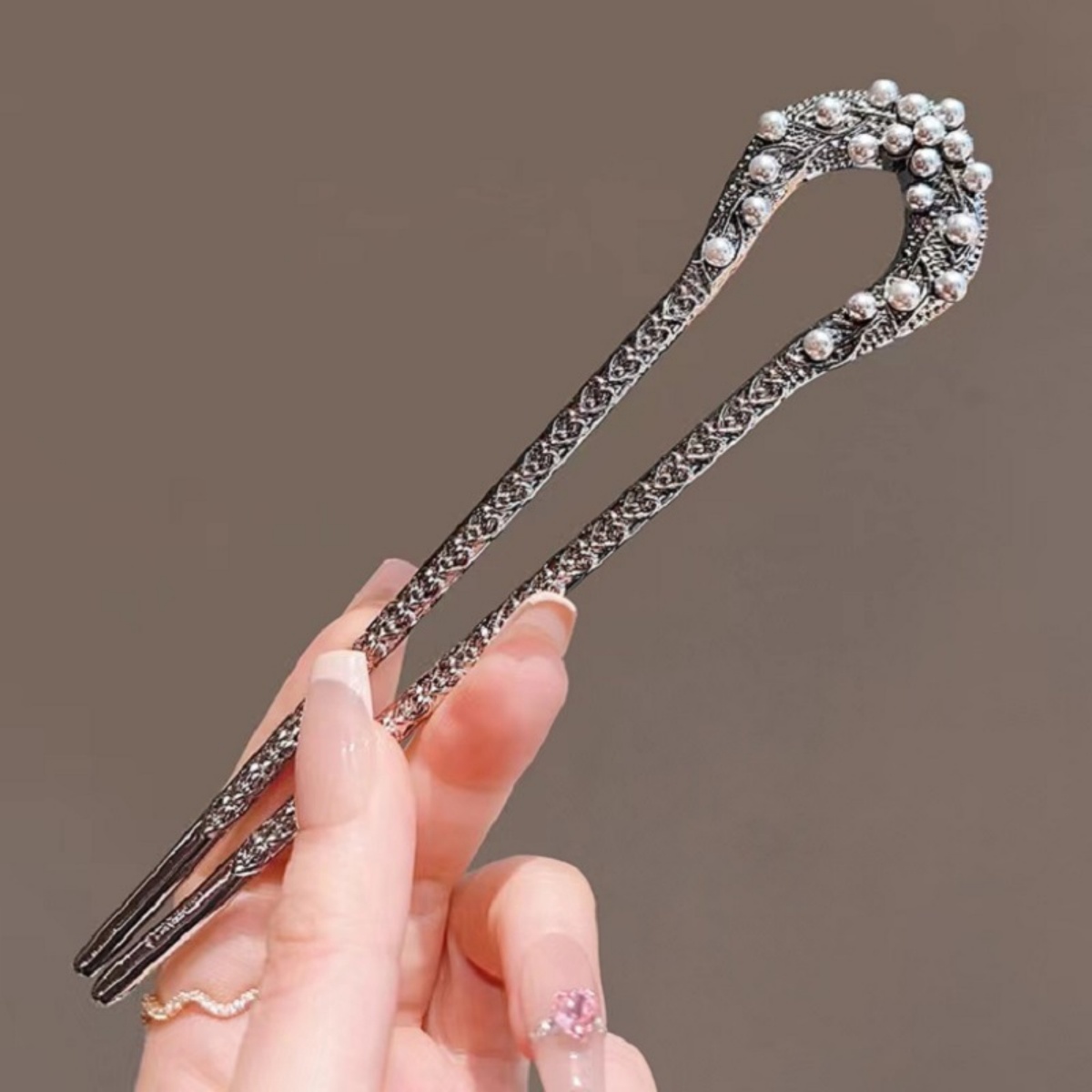 Hair Care Ingredients - New Pearl U Shaped Hairpin For