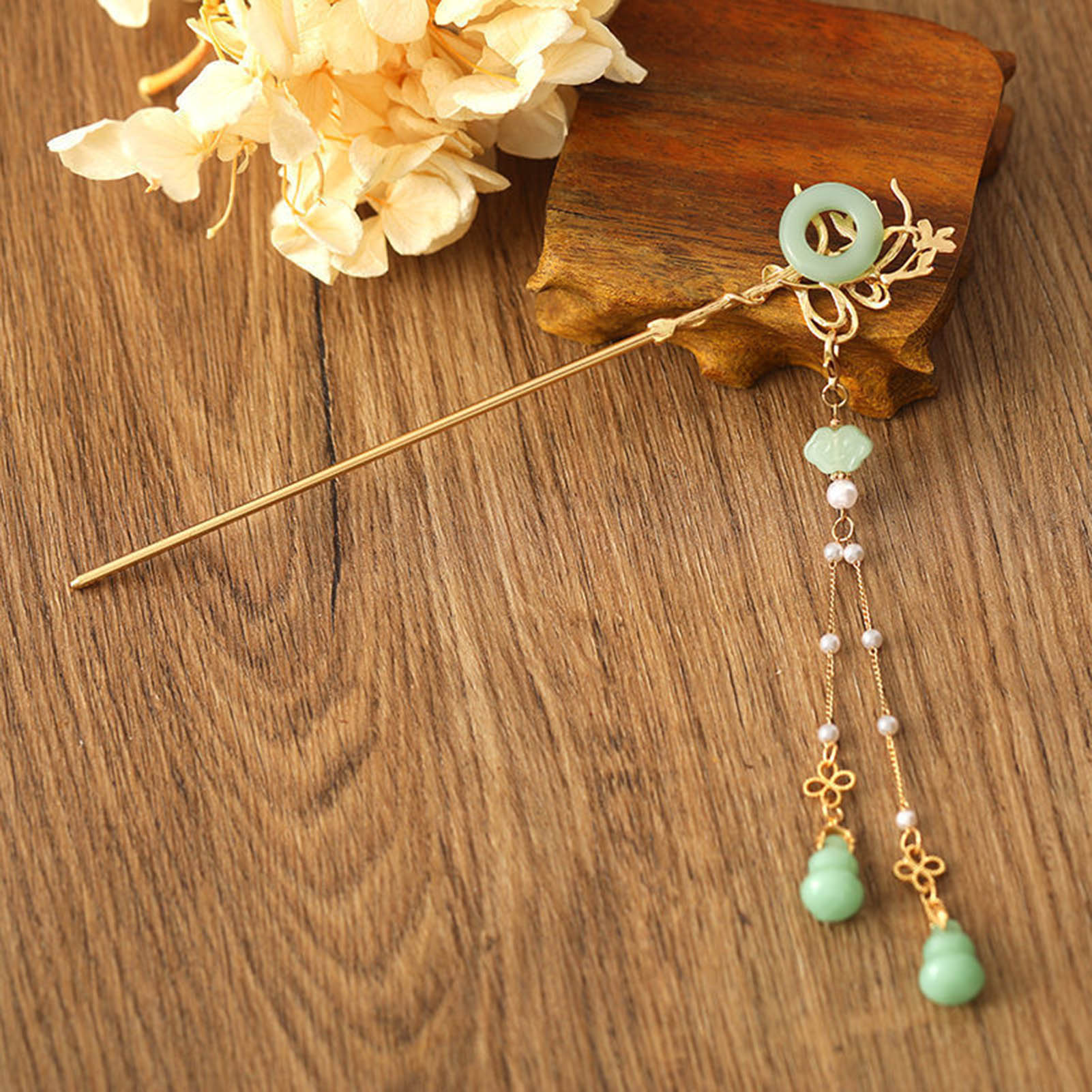 Hair Care Ingredients - Chinese Style Glass Hairpin For Women