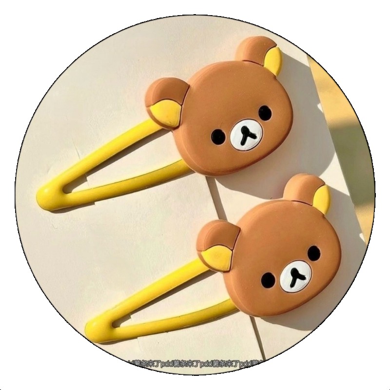 Hair Care Ingredients - Cute Rilakkuma Cartoon Hair Clips Japanese