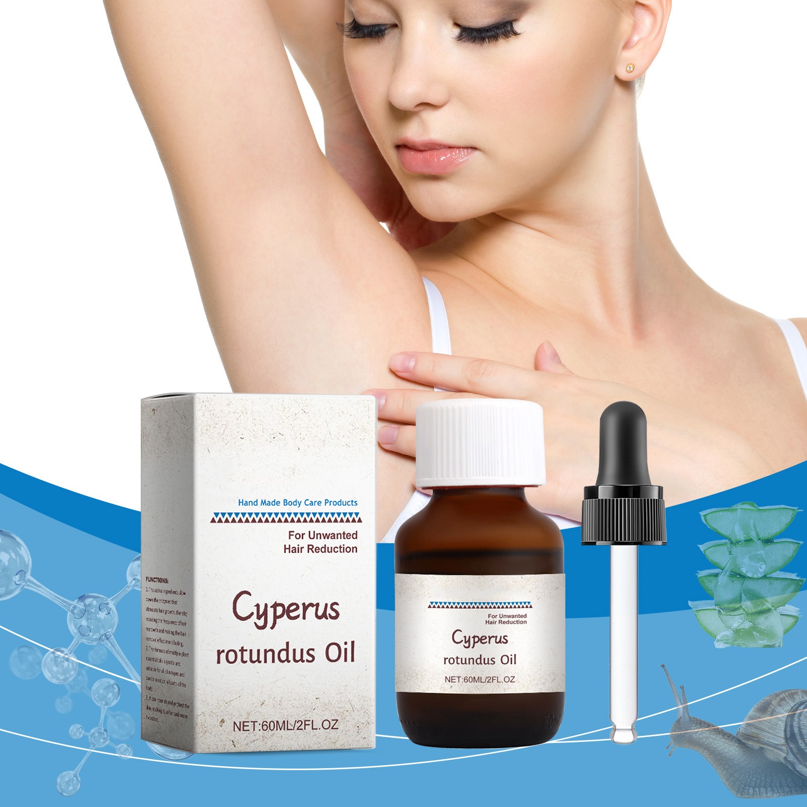 House Hair Care - 60ml Cyperus Rotundus Hair Removal Care