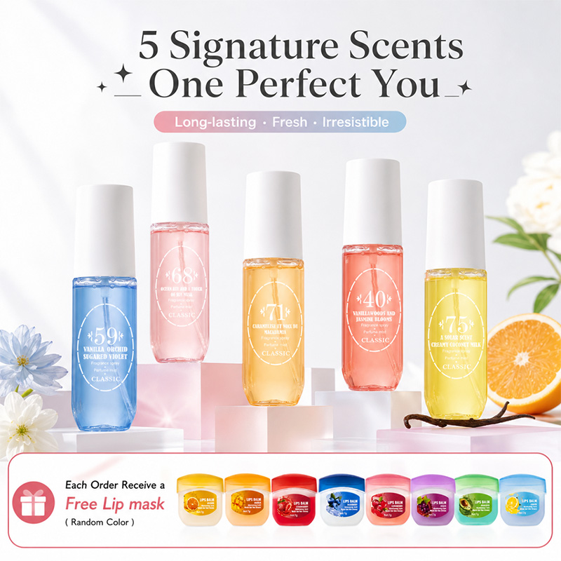 Hair Care Spray - Perfume Mist Body Spray 5 Scents