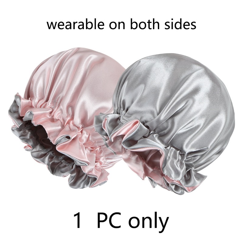 Reversible Satin Shower Cap fo - Satin Hair Bonnet ulasan dan harga