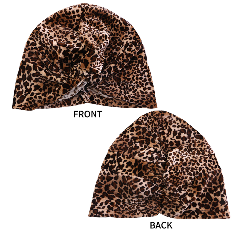 Women Leopard Satin Bonnet wit - Satin Hair Bonnet ulasan dan harga