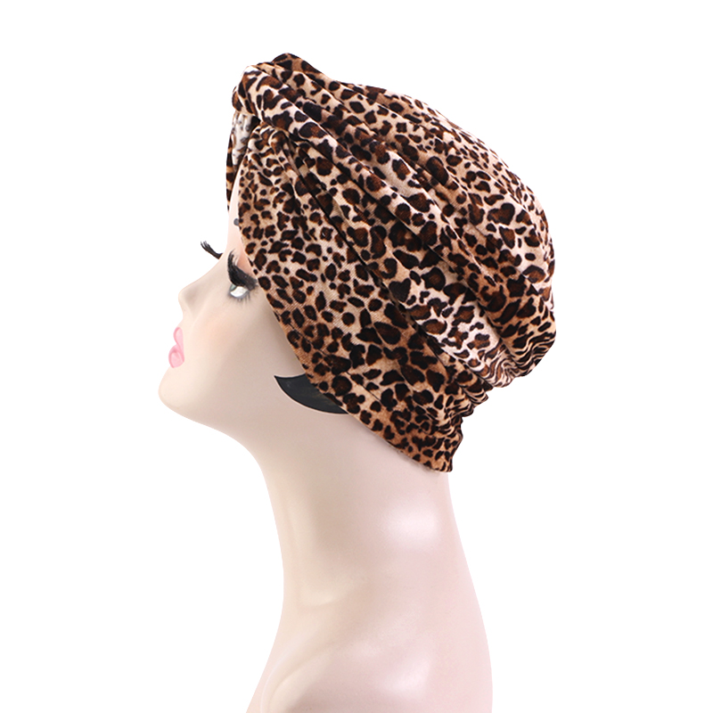 Women Leopard Satin Bonnet wit - Satin Hair Bonnet ulasan dan harga