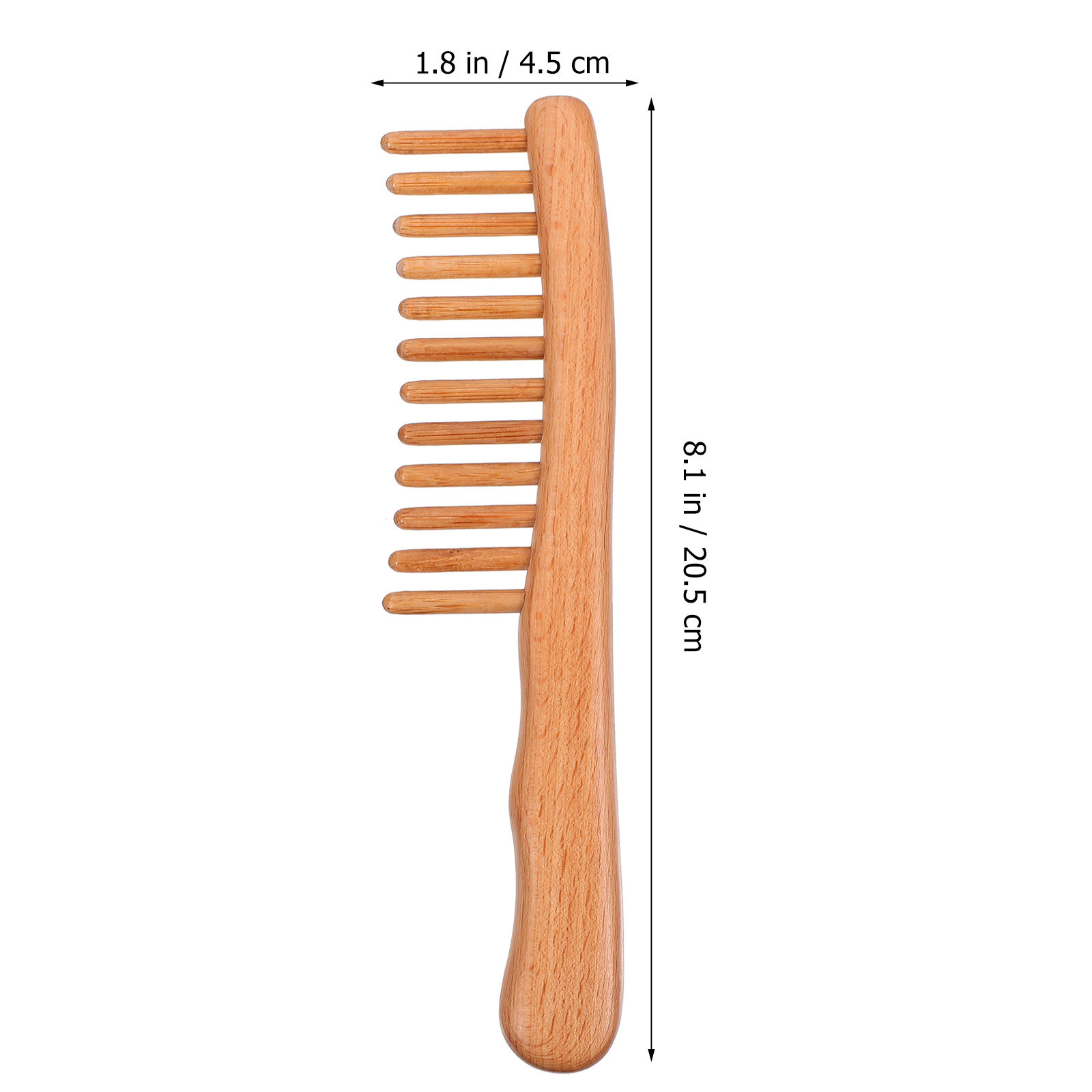 1Pcs Polished Natural Wood Mas - Hair Care Natur ulasan dan harga