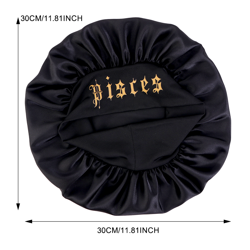 New 12 Zodiac Solid Color Slee - Satin Hair Bonnet ulasan dan harga