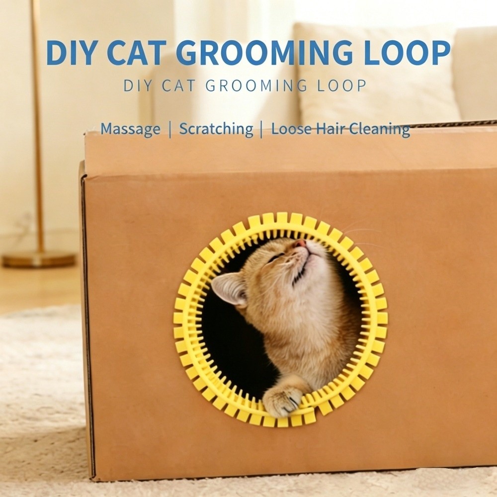 Pet Cat Comb Toy Plastic Cat T - House Hair Care ulasan dan harga