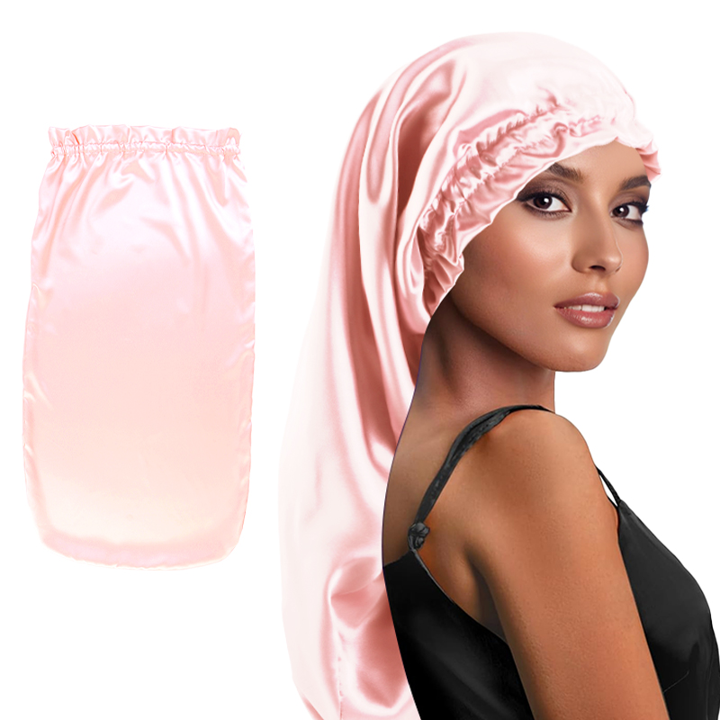New Women's Long Satin Sleep C - Satin Hair Bonnet ulasan dan harga