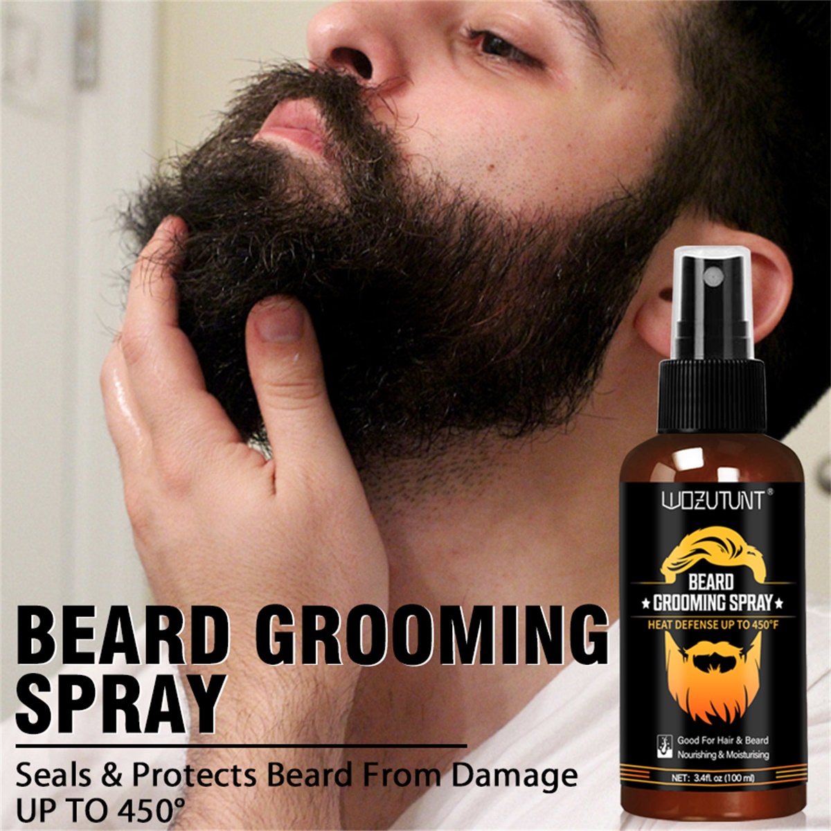Beard Grooming Spray Facial Ha - Hair Care Heat Protectant ulasan dan harga
