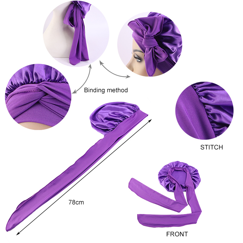 New Satin Sleeping Cap For Wom - Satin Hair Bonnet ulasan dan harga