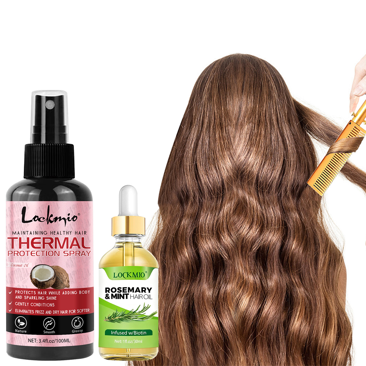 Heat Protection Spray Deep Nou - Hair Care Heat Protectant ulasan dan harga