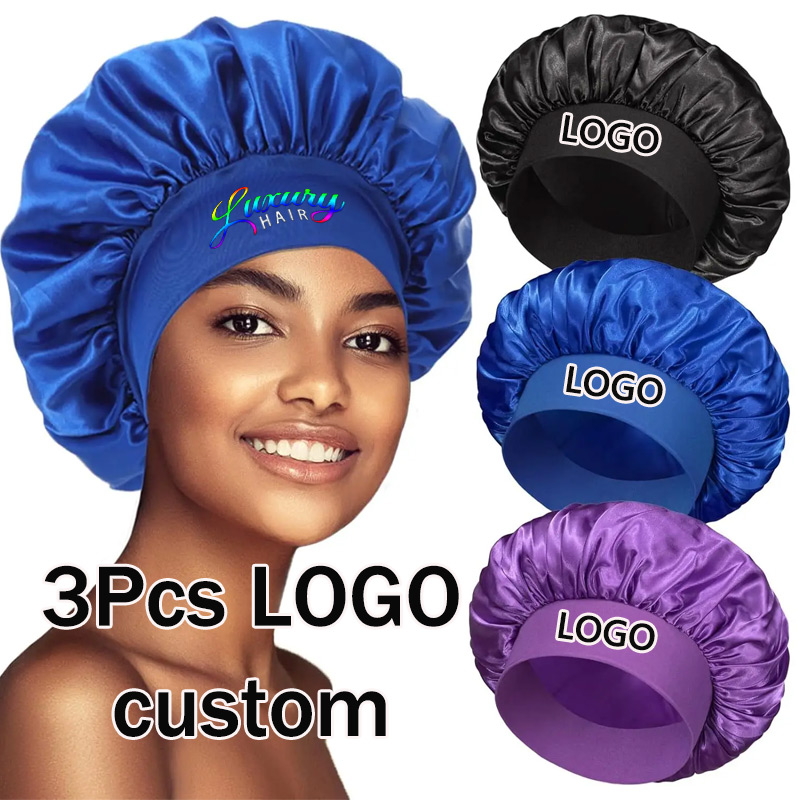 Comfy Satin Hair Bonnet 3 Pack - Satin Hair Bonnet ulasan dan harga