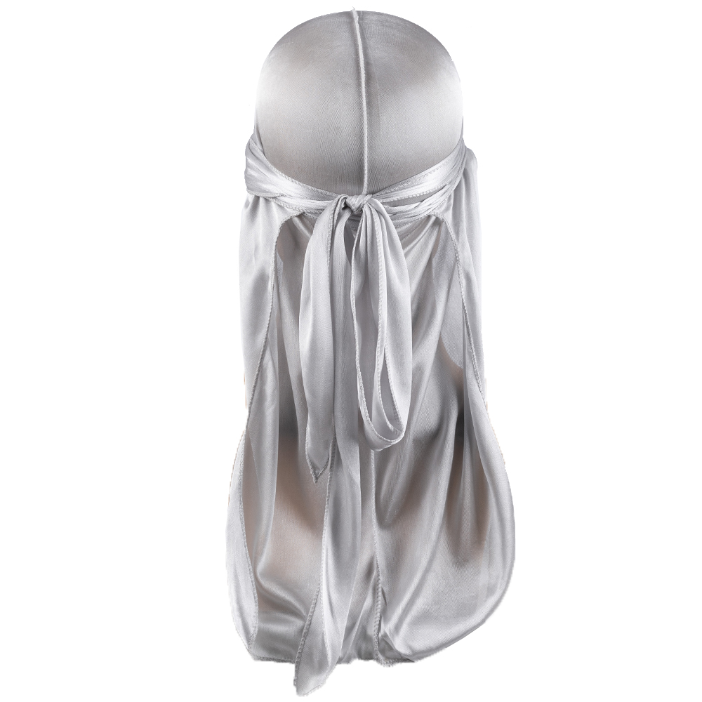 Black Satin Silky Durag Long T - Satin Hair Bonnet ulasan dan harga