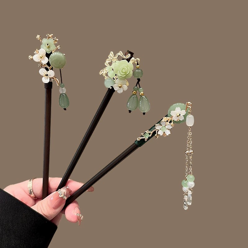 Antique Wooden Hairpin Women's - Hair Care Ingredients ulasan dan harga