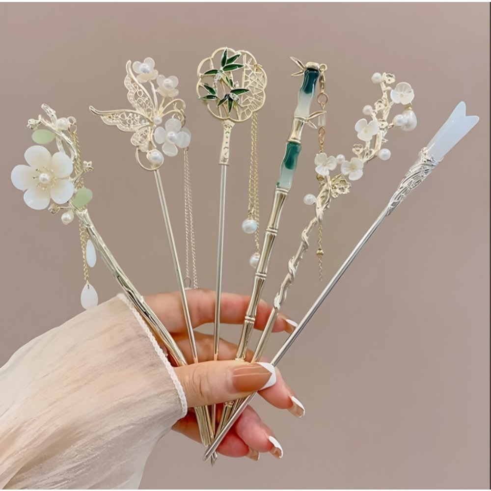 1/6pcs Elegant Chinese Style T - Hair Care Ingredients ulasan dan harga