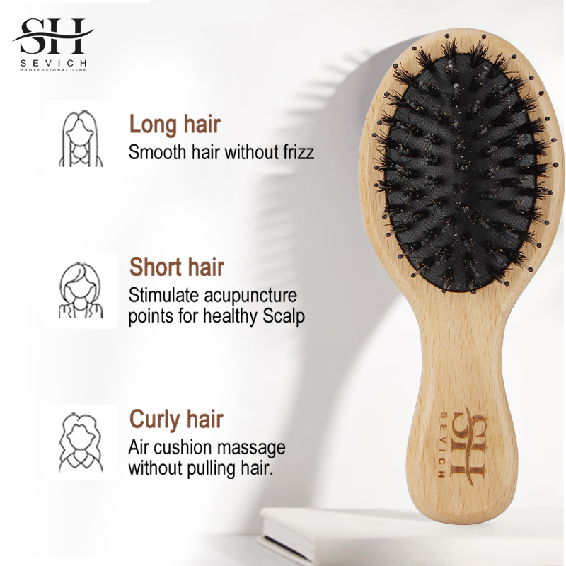 Natural Boar Bristle Hair Fluf - Hair Care Natur ulasan dan harga