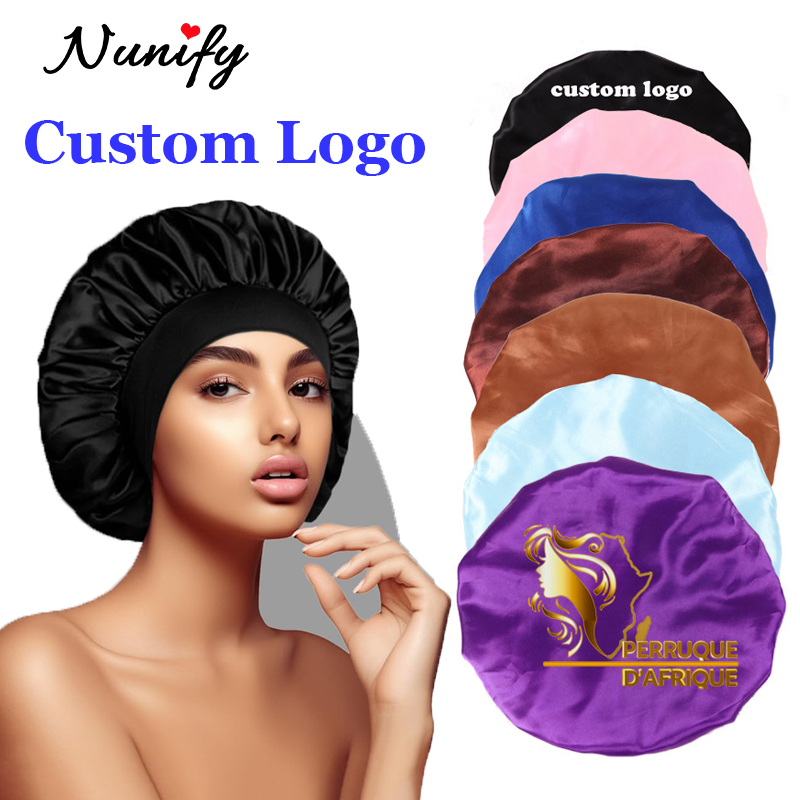 10Pcs Custom Logo Satin Bonnet - Satin Hair Bonnet ulasan dan harga