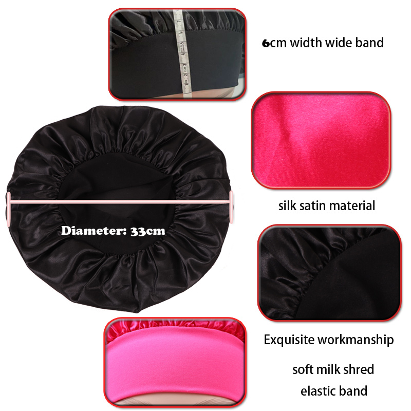 10Pcs Custom Logo Satin Bonnet - Satin Hair Bonnet ulasan dan harga