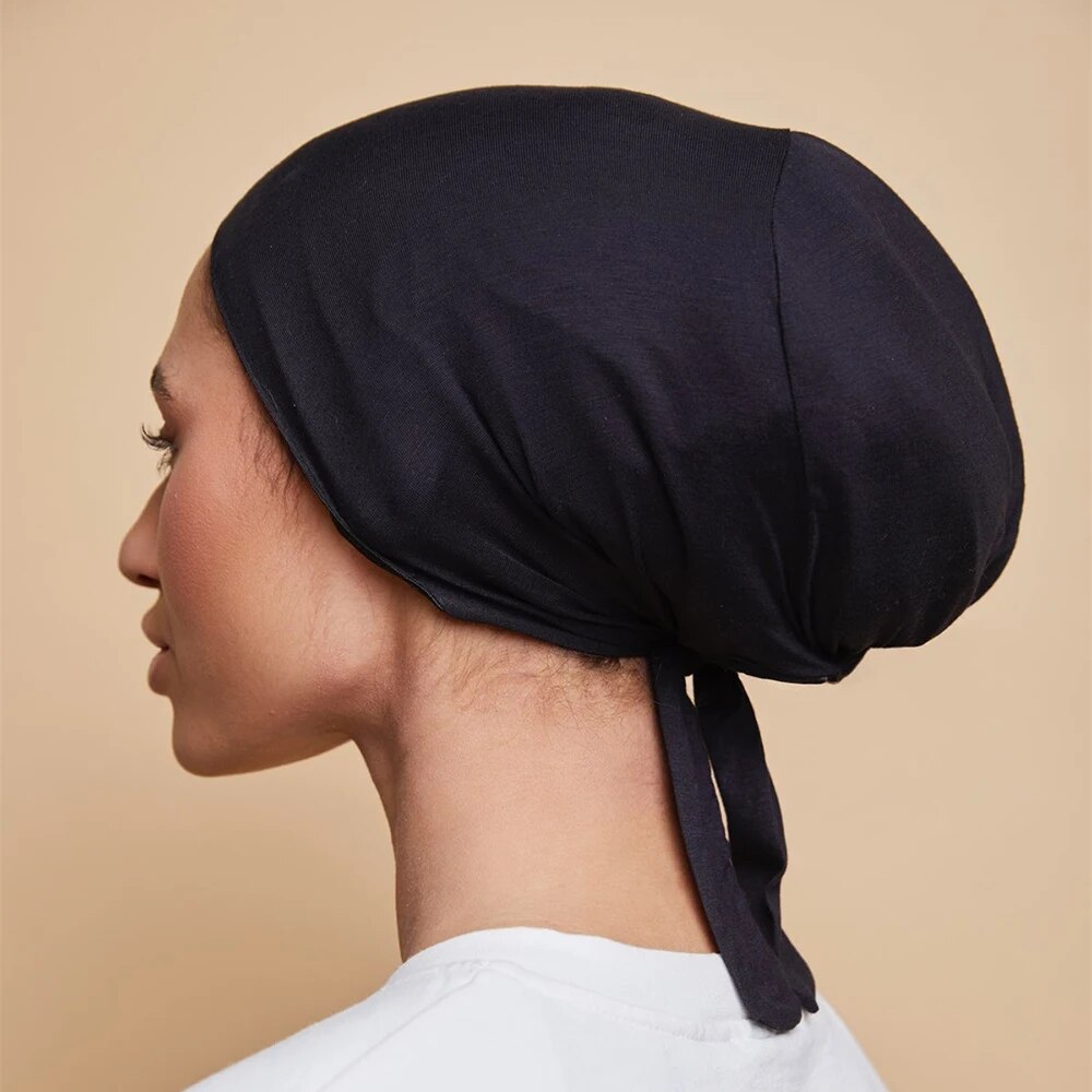 Modal Satin Hijab Cap Islam Un - Satin Hair Bonnet ulasan dan harga