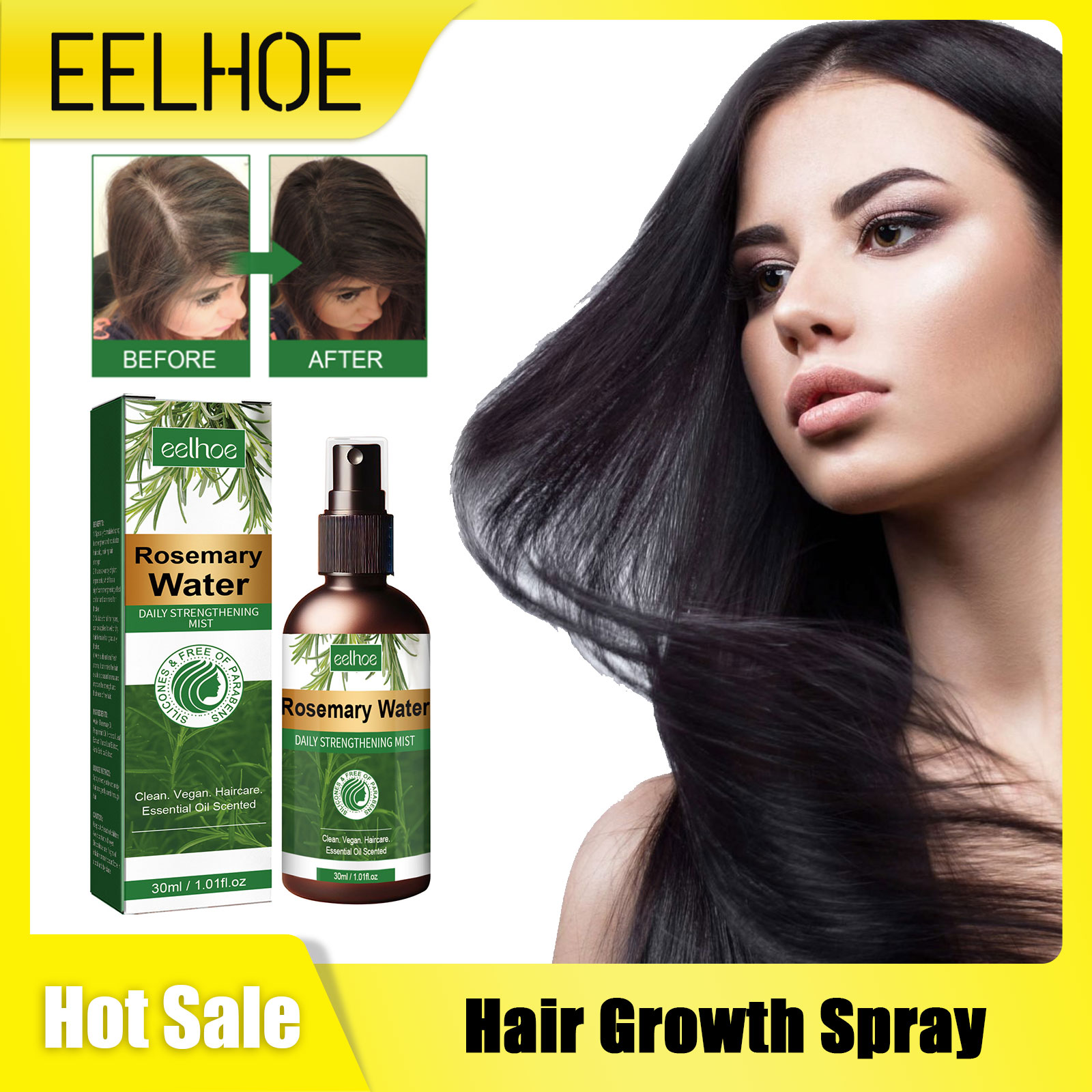 Rosemary Spray for Hair Nouris - Hair Care Natur ulasan dan harga