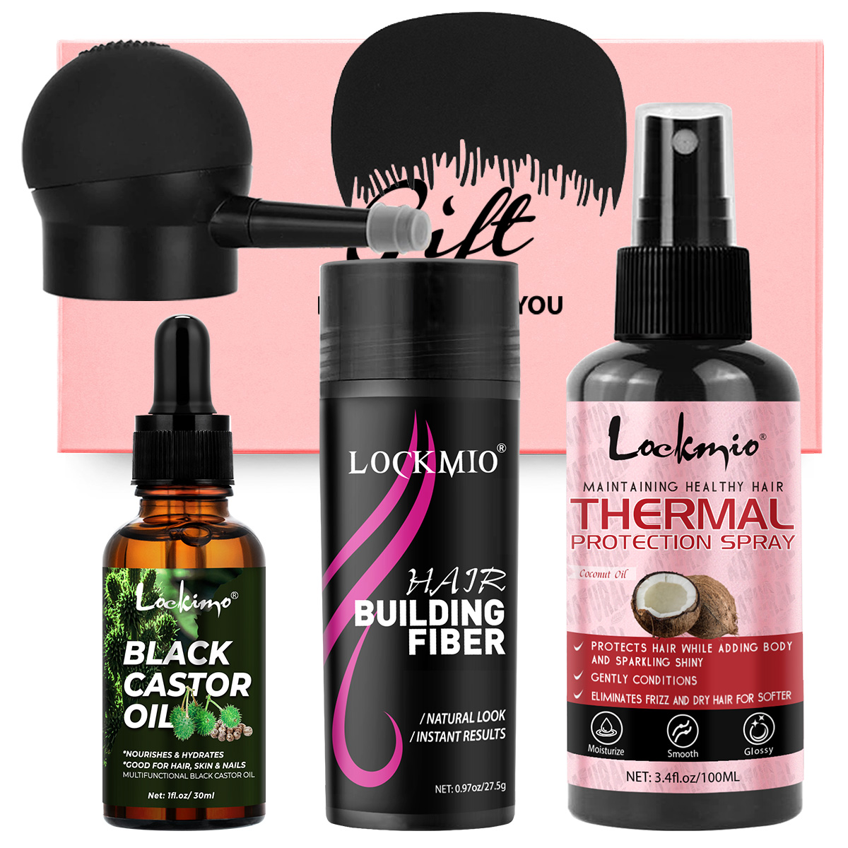 Hair Care and Growth Set Black - Hair Care Heat Protectant ulasan dan harga